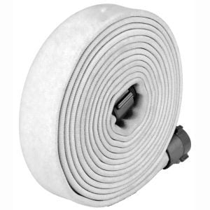 KEY JACKET FIRE HOSE - White, 1-1/2" X 50 Ft. (Single)