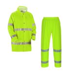 X1018 PVC RAIN JACKET & PANTS WITH REFLECTOR