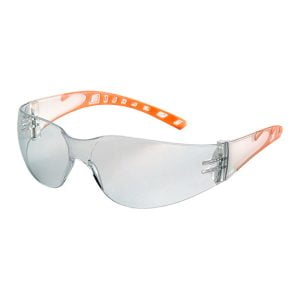 SS-2773D CLEAR/ORANGE FRAME SAFETY SPECTACLES