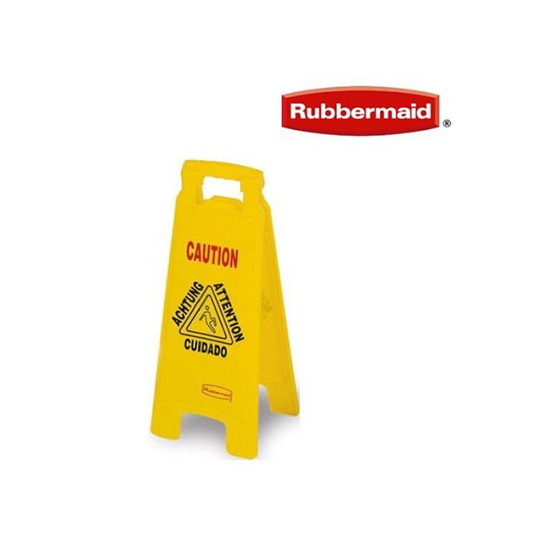 RUBBERMAID CAUTION WET FLOOR - Image 1