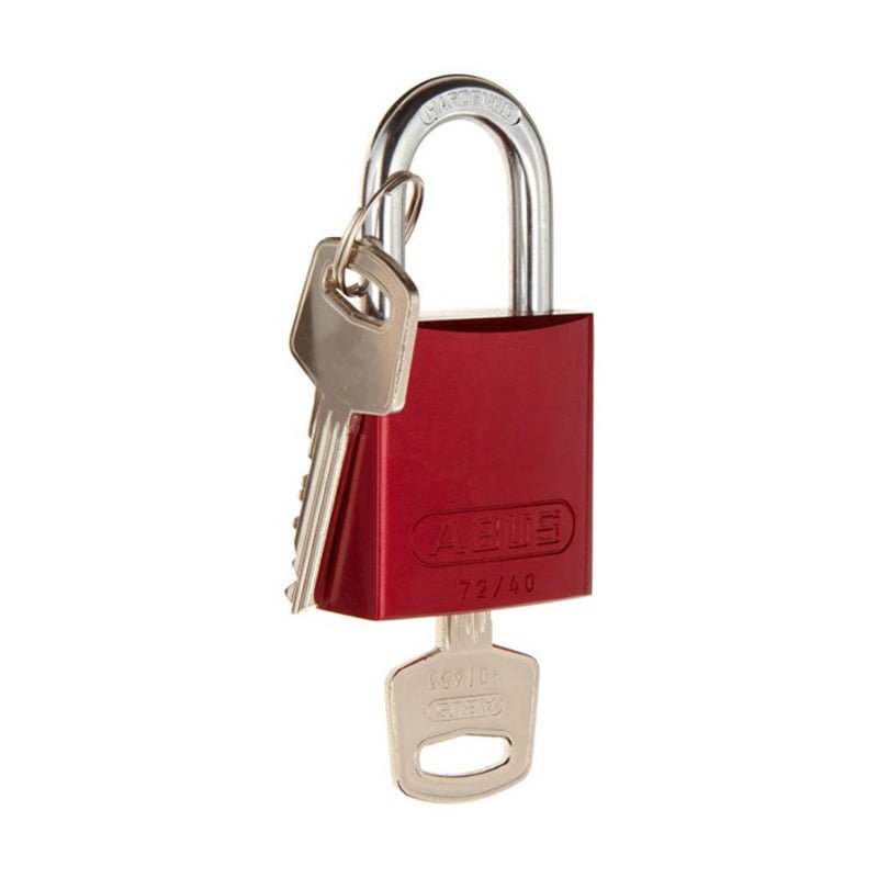 ALUMINUM RED SAFETY PADLOCK - Image 1