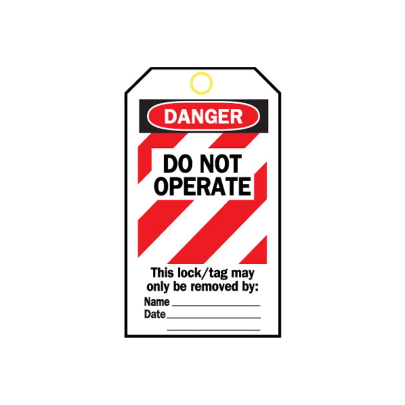wyler_enterprises_FacilitySafety_LockoutTagout_Brady_Brady Do Not Operate Tag DO NOT OPERATE TAG ( LAMINATED ) - Image 1