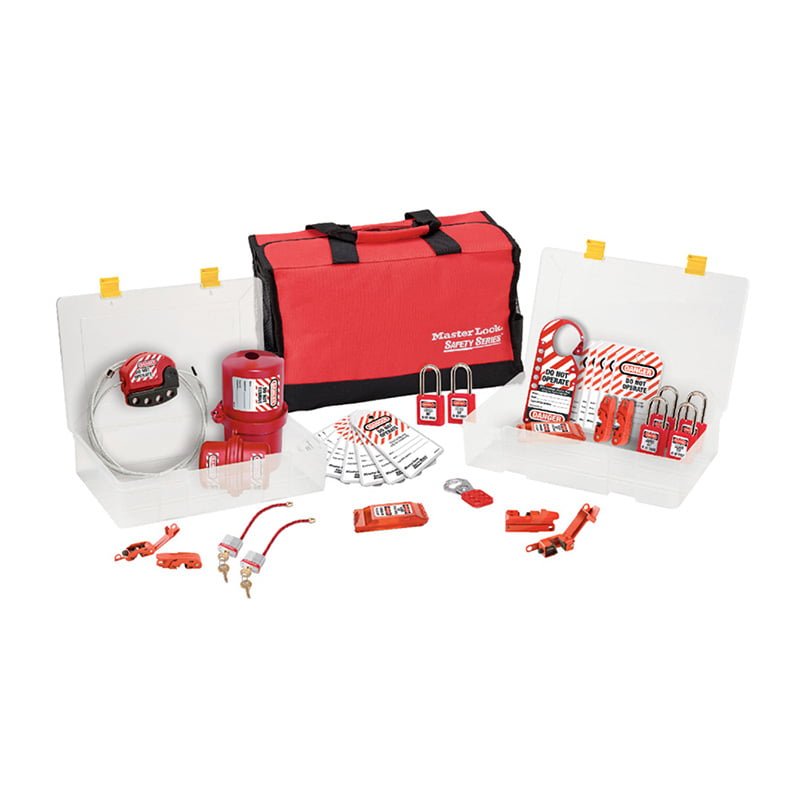 wyler_enterprises_FacilitySafety_LockoutTagout_Masterlock_1458E410 1458E410 LOCKOUT KIT ELECTRICAL - Image 1