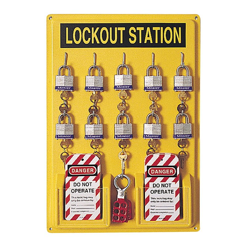 wyler_enterprises_FacilitySafety_LockoutTagout_North_LSE105F LSE105F TEN LOCKOUT STATION WITH FILL - Image 1