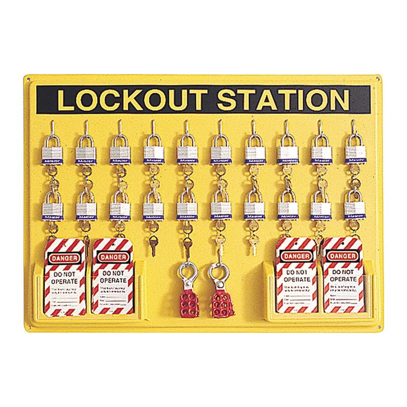 wyler_enterprises_FacilitySafety_LockoutTagout_North_LSE106F LSE106F DEPARTMENTAL LOCKOUT STATION WITH FILL - Image 1