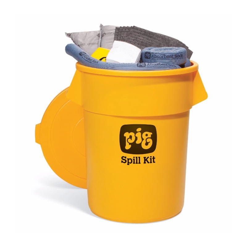 wyler_enterprises_FacilitySafety_SpillControl_KIT2500 KIT-2500 MRO SPILL KIT HI-VIZ CAN 39 Gal - Image 1