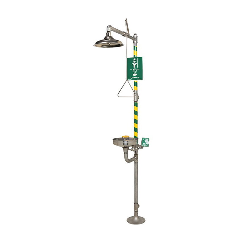wyler_enterprises_FirstAidEmergency_EmergencyEyewashShower_Haws H8330 W9341 / H8330 ALL STAINLESS STEEL SHOWER/EYEWASH COMBINATION - Image 1