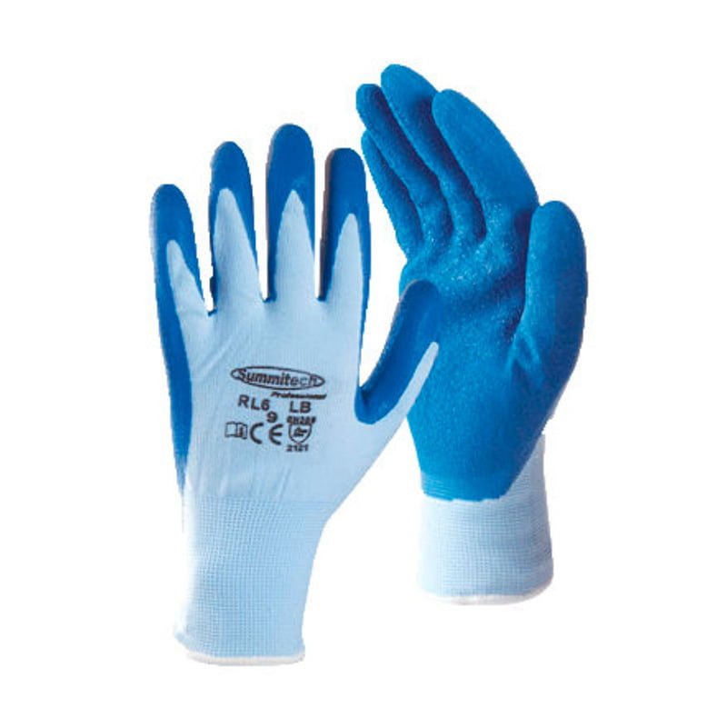 wyler_enterprises_HandProtection_GeneralPurpose_Summitech RL6-LB RL6-LB KNITED WHITE LATEX COATED - Image 1