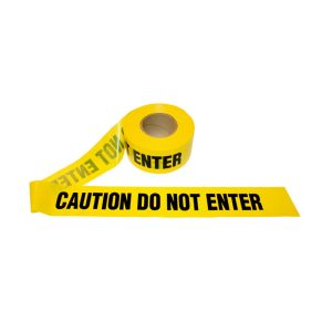 CAUTION DO NOT ENTER TAPE