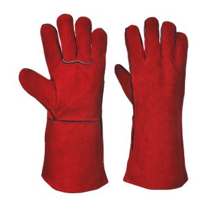 AL-320 LABEL IMPORTED LEATHER WELDING GLOVES WITH LINING