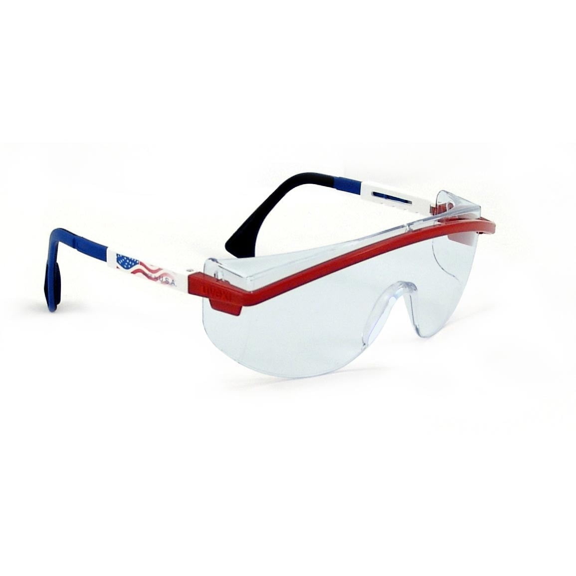 Astrospec20300020S-1169.jpg Uvex Astrospec 3000 Safety Spectacles Patriot Rwb Frame - Image 1