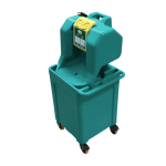 EMS Portable Eyewash Green 16 GAL w/ Cart and Bin