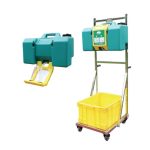 EMS Portable Eyewash Green 8 GAL w/ Trolley and Bin